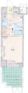 ルーブル早稲田【1階】の間取り