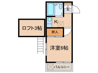 フェリースアビタシオン【2階】の間取り