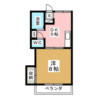 オーレ東仙台【1階】の間取り