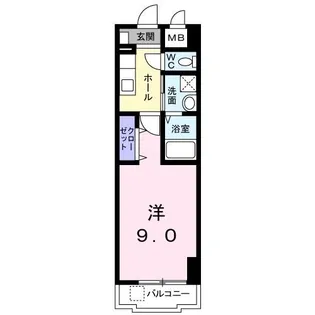 エバーグリーン倉敷【4階】の間取り