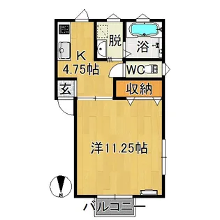 サンアベニュー港町【2階】の間取り