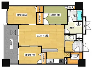 アクロス天神センタープラザ【13階】の間取り