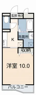 ステュディオ石ノ戸【1階】の間取り