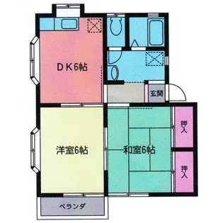 ウイングコスゲII【2階】の間取り