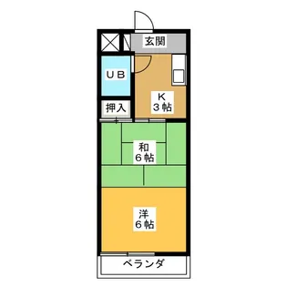 第一ビューハイツ兄山【4階】の間取り