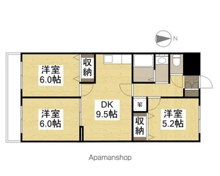 サニーコスモ【1階】の間取り