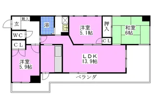 ソレイルルヴァン【2階】の間取り