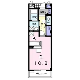 サバ-バンハウスII【2階】の間取り