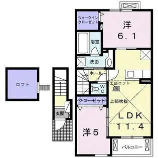 フィオーレ【2階】の間取り