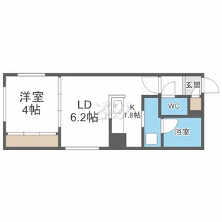 Blossom西町南(ブロッサム)【2階】の間取り