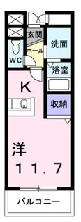 セイクリッド【1階】の間取り