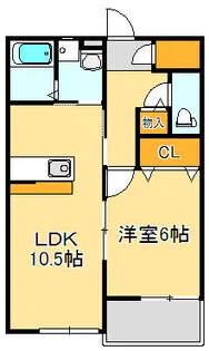 オレンジハウス【1階】の間取り