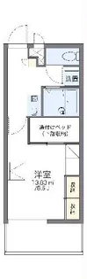 レオパレスサウス小禄【3階】の間取り
