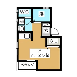 不二ハイム衣笠【2階】の間取り