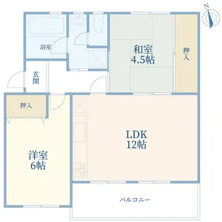 たまプラーザ団地 6-3棟【1階】の間取り