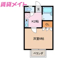 カーサノビリティー【2階】の間取り