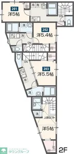 MELDIA一ノ割の間取り