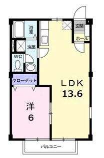 パセオローザ【2階】の間取り