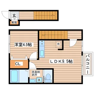 ARC’CITY ASUTO NAGAMACHI【2階】の間取り