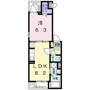 フィガロ【3階】の間取り