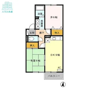 セジュール・サンク【1階】の間取り