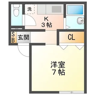 コーポSG【1階】の間取り