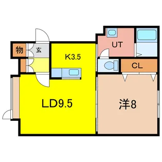 ソフィア東32A【1階】の間取り