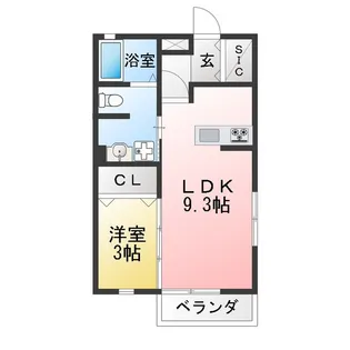 エルーア仲町台【1階】の間取り