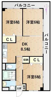 モンテ鹿島【5階】の間取り