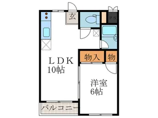メゾンドマルワ【3階】の間取り