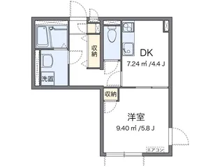 クレイノルーチェ【1階】の間取り