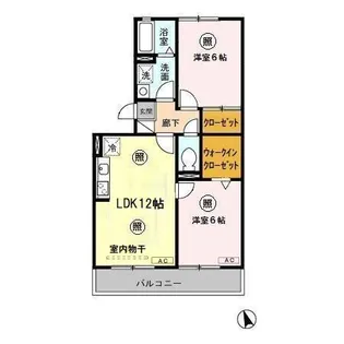 オークコート【2階】の間取り