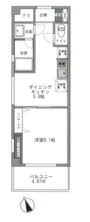 エストゥーディオサナダ【3階】の間取り
