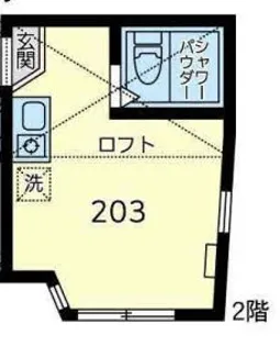 ユナイト丸山ポールモーリア【2階】の間取り