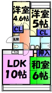 ロイヤルグレイス【1階】の間取り
