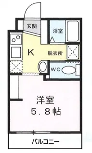 HALE LANI箱根湯本【2階】の間取り