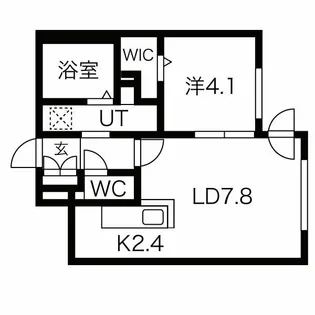 SCHAR大通西【2階】の間取り