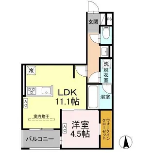 セレスティア上井草【3階】の間取り