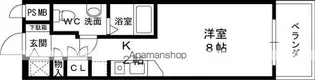 エスリード御堂筋梅田【14階】の間取り