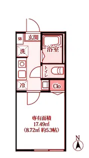 N-Harbor Lagoon小机町【1階】の間取り