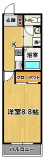 マンションTAIRA II【2階】の間取り