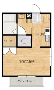 レ・フルールK【2階】の間取り