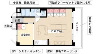 ユニーブル上社【6階】の間取り
