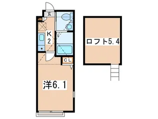 ゼフィール町田【2階】の間取り