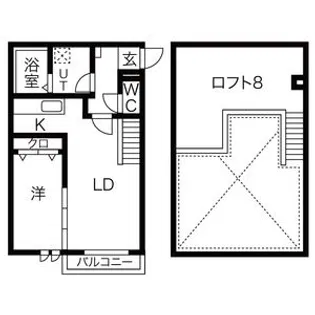 Ampio庄内通参番館【2階】の間取り