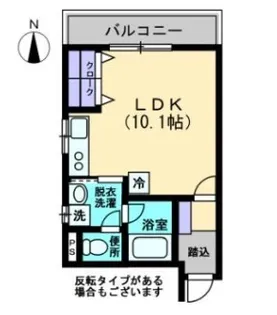 Maison de QuarterⅡ(メゾン・ド・キャトル)【3階】の間取り