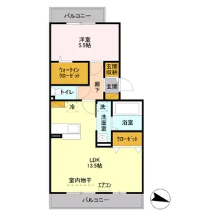 フェイバリッチ新和 B302【3階】の間取り