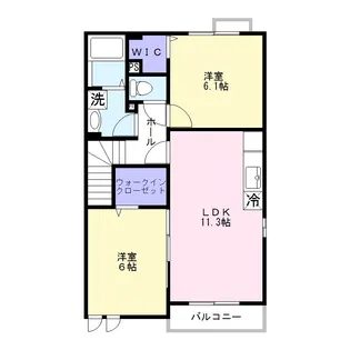 Sol Subir II【2階】の間取り