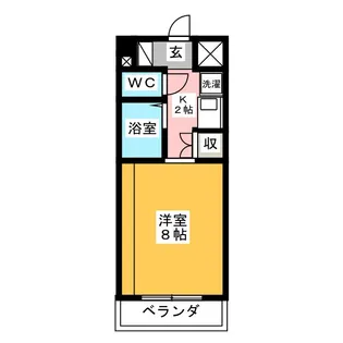 ラスカー原【2階】の間取り