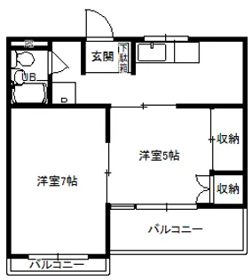 リバティ前橋【3階】の間取り